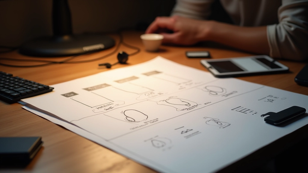 Animator's workspace com folhas de timing chart e storyboards em sequência